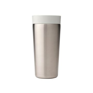 Cana termos, Brabantia, Make&Take, 8.1x17.3 cm, 360 ml, otel, gri deschis Cana termos, Brabantia, Make&Take, 8.1x17.3 cm, 360 ml, otel, gri deschis