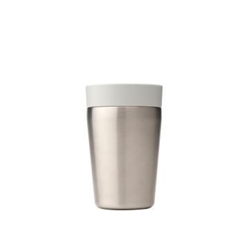 Cana termos, Brabantia, Make&Take, 8x12.7 cm, 200 ml, otel, gri deschis Cana termos, Brabantia, Make&Take, 8x12.7 cm, 200 ml, otel, gri deschis
