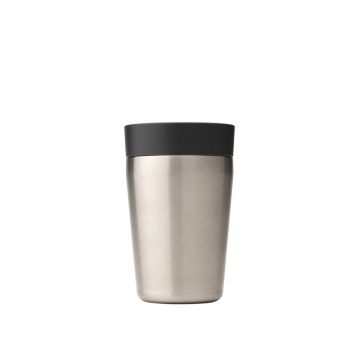 Cana termos, Brabantia, Make&Take, 8x12.7 cm, 200 ml, otel, gri inchis Cana termos, Brabantia, Make&Take, 8x12.7 cm, 200 ml, otel, gri inchis