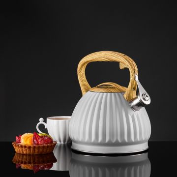 Ceainic Curly, Ambition, 2.5 L, otel, gri Ceainic Curly, Ambition, 2.5 L, otel, gri