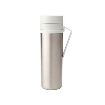Sticla termos, Brabantia, Make&Take, 10x7.1x22.6 cm, 500 ml, otel, gri deschis Sticla termos, Brabantia, Make&Take, 10x7.1x22.6 cm, 500 ml, otel, gri deschis